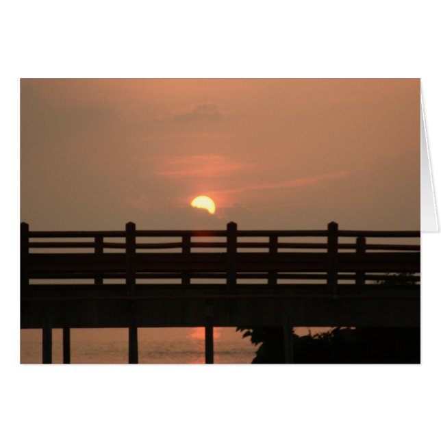 "Bridge sunset" von Larry Coressel (Vorderseite (Horizontal))