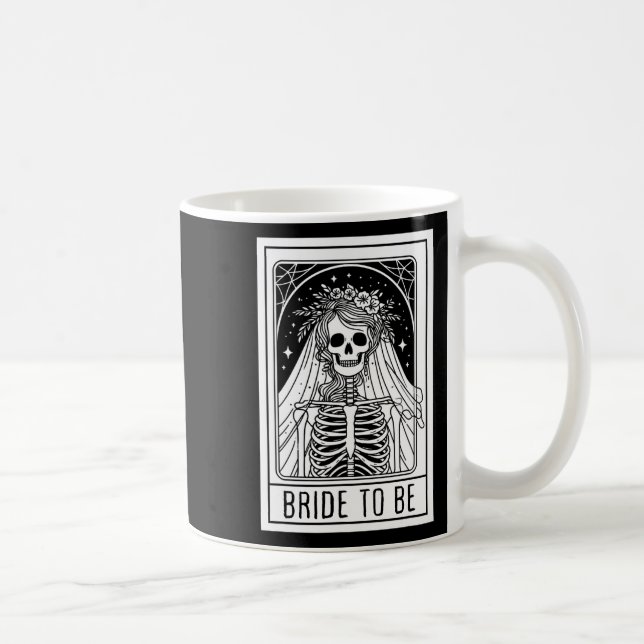 Bridge to be Gothic Skeleton Tarot Card Bacheloret Kaffeetasse (Rechts)