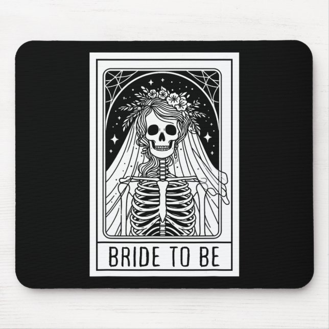 Bridge to be Gothic Skeleton Tarot Card Bacheloret Mousepad (Vorne)