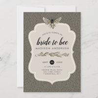 Bridge to be Rustic Umber Vintages Brautparty