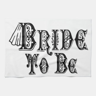 Bridge to be with Veil, Extravagant Black Type Küchentuch