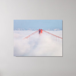 Bridge Tower in Nebel Leinwanddruck
