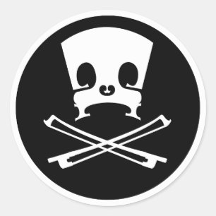 Bridge- und Bows-Aufkleber Runder Aufkleber