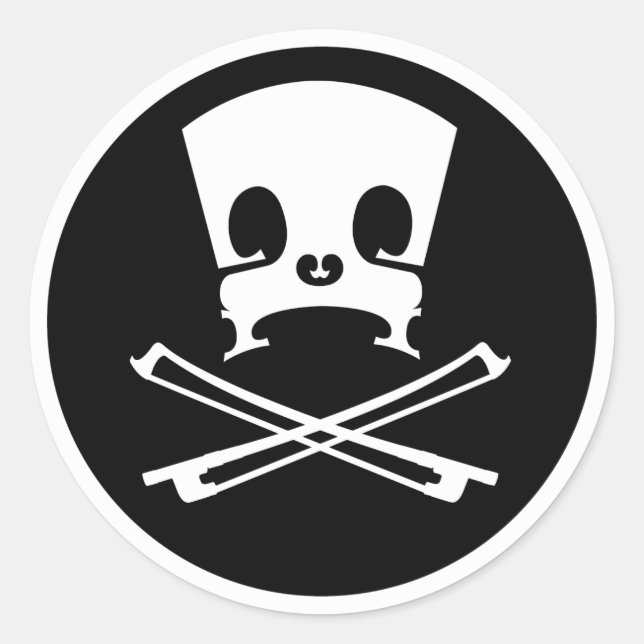 Bridge- und Bows-Aufkleber Runder Aufkleber (Vorderseite)