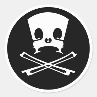 Bridge- und Bows-Aufkleber Runder Aufkleber