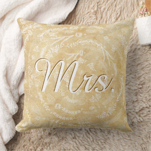 Bridge Vintage Blumengartenwirbel Kissen