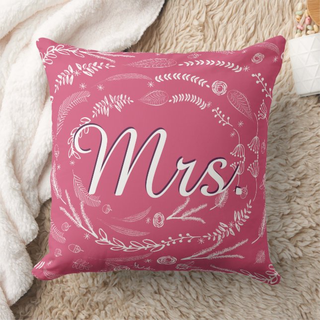 Bridge Vintage Blumengartenwirbel Kissen (Decke)