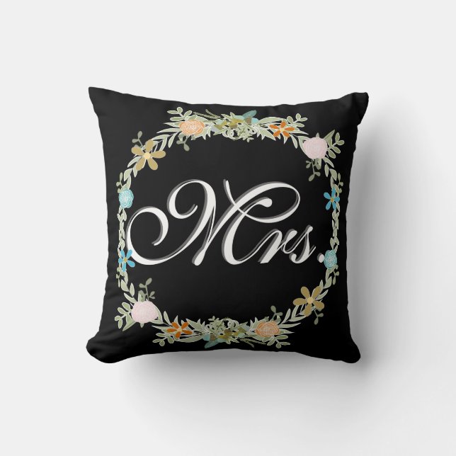 Bridge Vintage Blumengartenwirbel Kissen (Vorderseite)