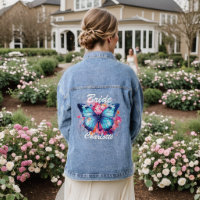 Bridge Wedding Butterfly Pink Floral Personalisier