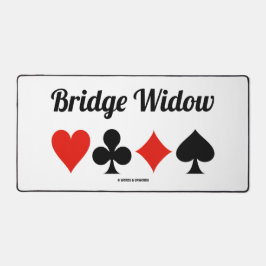 Bridge Widow Vier-Card-Anzug Bridge Game Spaß Schreibtischunterlage