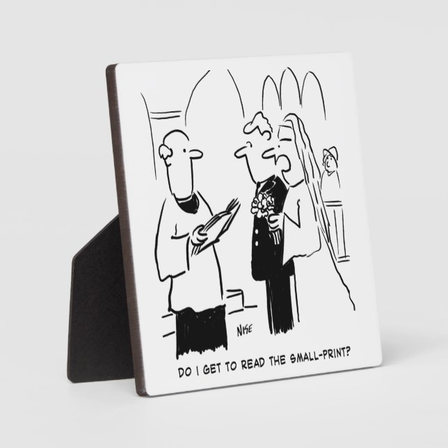 Bridge Will Karo Small Print Cartoon Fotoplatte (Vorderseite)