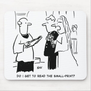 Bridge Will Karo Small Print Cartoon Mousepad