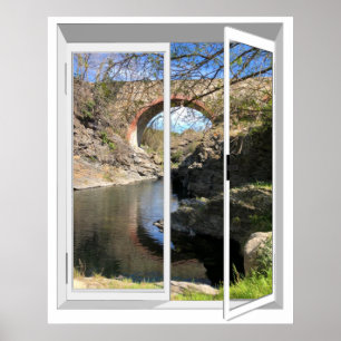 Bridge Window View Poster