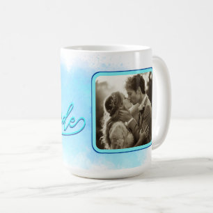 Bridge Wording Foto Template Paint Splotch Kaffeetasse