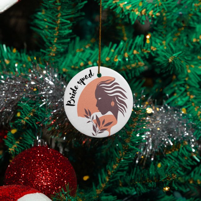 Bridgejacke, Bachelorette, Bordeaux-Bordeaux Keramik Ornament (Von Creator hochgeladen)