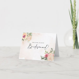 Bridgejard Card für Peony and Gold Foil Blooms Karte
