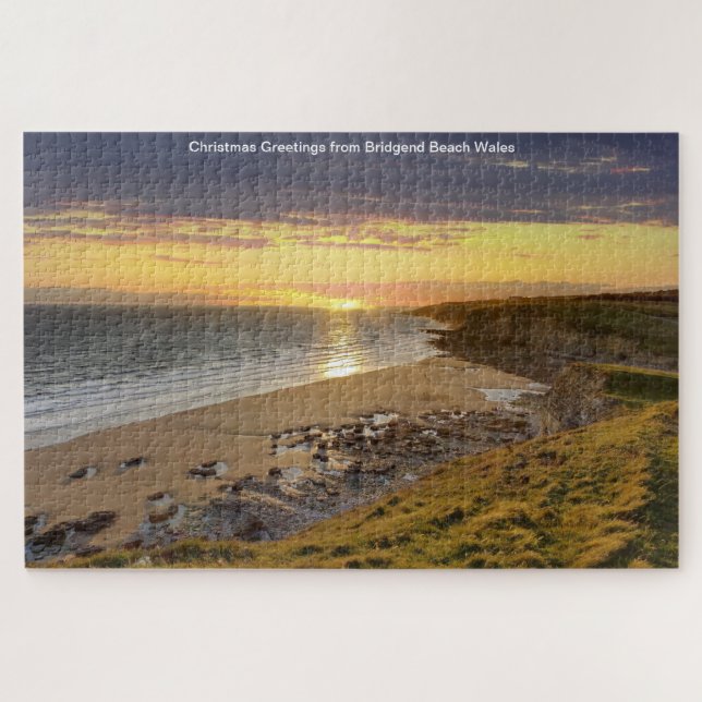Bridgend Beach Wales Jigsaw Puzzle (Horizontal)