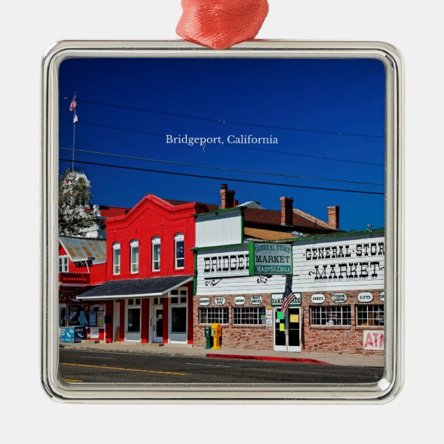 Bridgeport California als Foto gekennzeichnet Ornament Aus Metall (Vorne)
