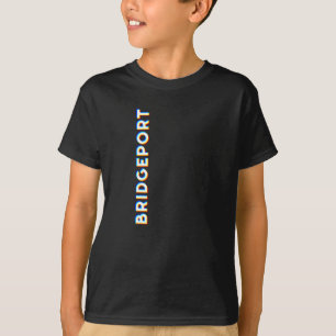 Bridgeport, Connecticut CMYK Glitch Typ T-Shirt