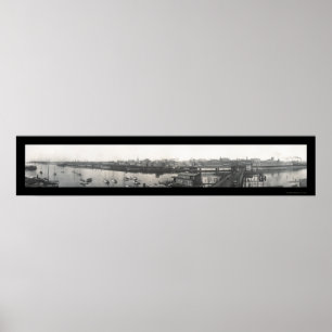 Bridgeport, CT Foto 1913 Poster