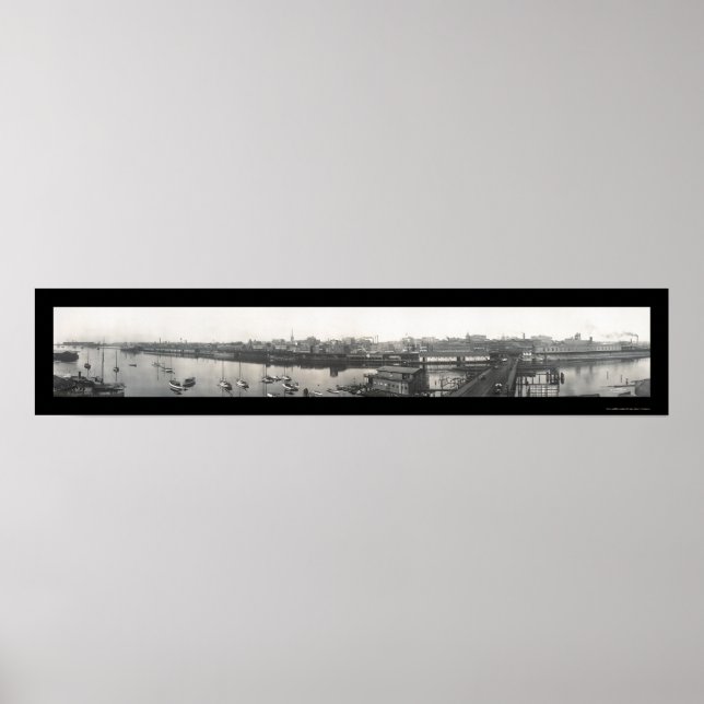 Bridgeport, CT Foto 1913 Poster (Vorne)