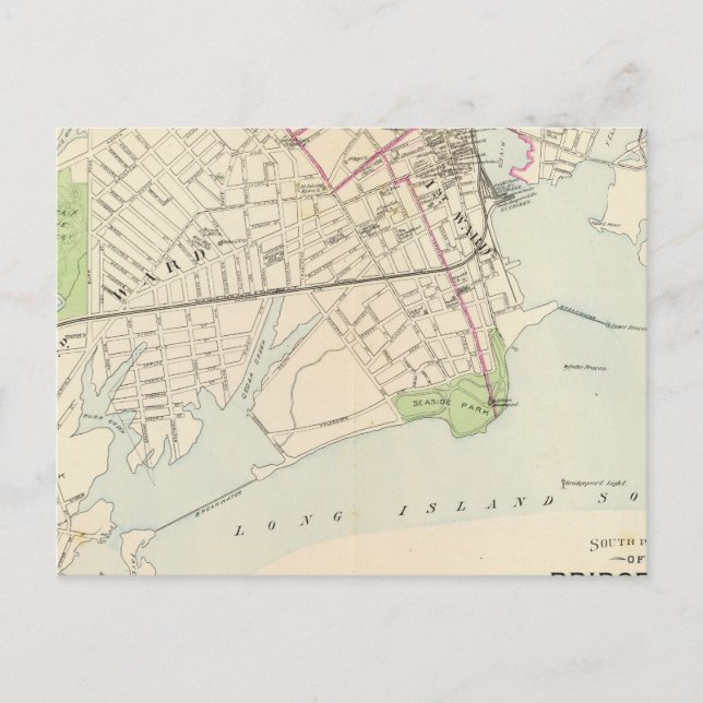 Bridgeport, Süden Postkarte (Vorderseite)