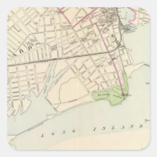 Bridgeport, Süden Quadratischer Aufkleber