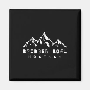 Bridger Bowl Bozeman Montana Berg und Skigebiet im Magnet