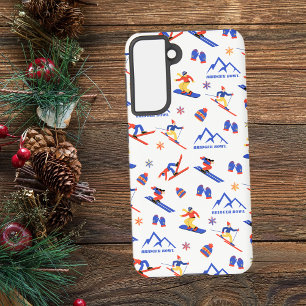Bridger Bowl Canyon Montana Ski Snowboard Muster Samsung Galaxy Hülle