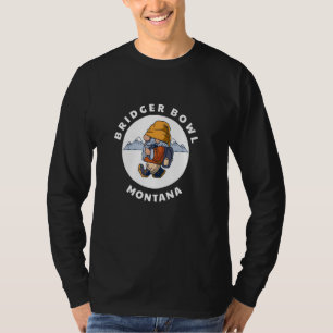 Bridger Bowl Montana Berge Wandern Gnome MT Sou T-Shirt