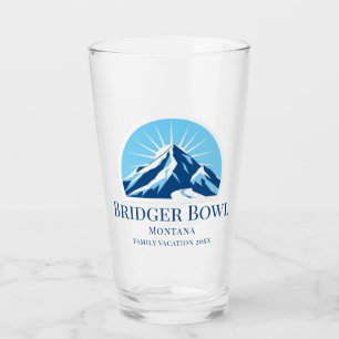 Bridger Bowl Montana Skigebiet Bier Glas