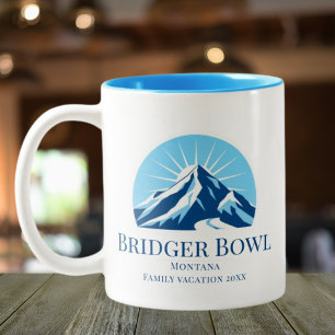 Bridger Bowl Montana Skigebiet Kaffee Zweifarbige Tasse