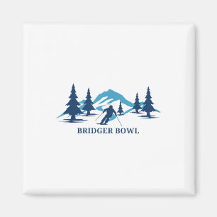 Bridger Bowl Montana Skigebiet Skifahren _1 Magnet