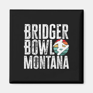 Bridger Bowl Montana Snowboarden Snowboard Snowbo Magnet