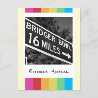 Bridger Bowl Retro Sofortbildkamera Postkarte