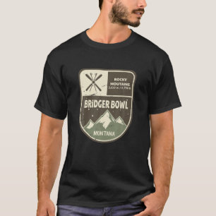 Bridger Bowl Rocky Mountains Montana Vintag T-Shirt