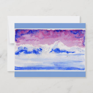 Bridger Mountains Aquarell Postkarte