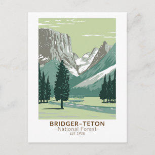 Bridger Teton National Forest Upper Green River Postkarte