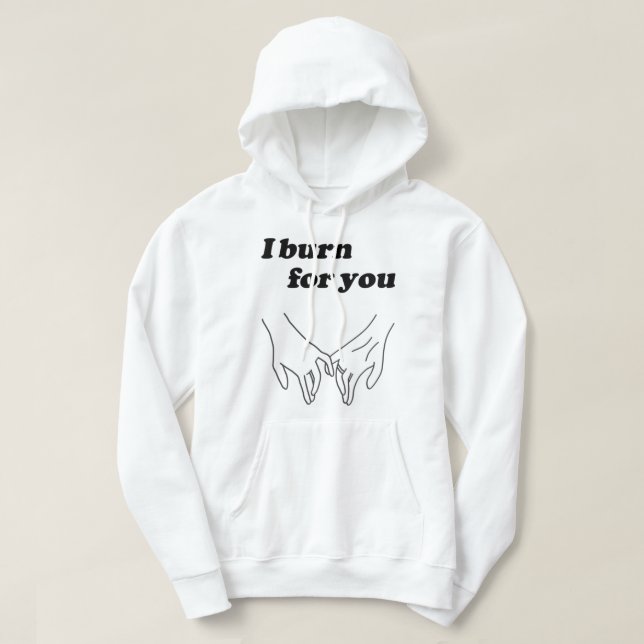 Bridgerton ich brennen für dich hoodie (Design vorne)