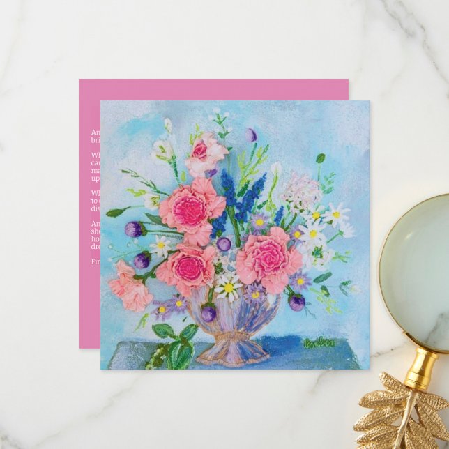 "Bridgerton" Square Danke Karte (Vorderseite/Rückseite Beispiel)