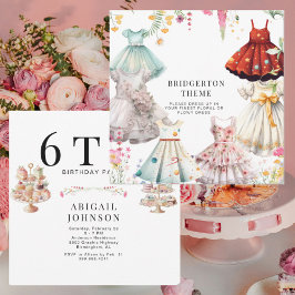 Bridgerton Themed Girl Dress up II Geburtstagspart Einladung