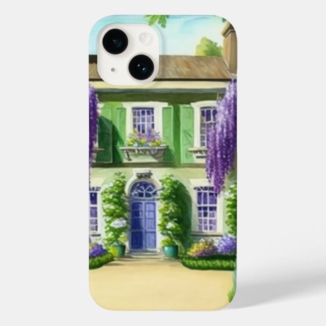 Bridgerton Wisteria Floral Case-Mate iPhone Hülle (Rückseite)