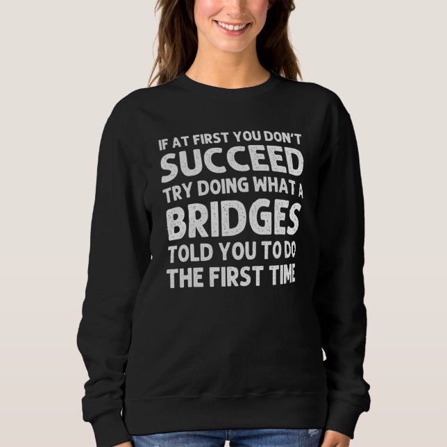 Bridges Familiennamen Bäume Geburtstags-Wiedersehe Sweatshirt (Vorderseite)