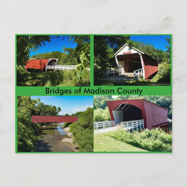 Bridges of Madison County Postkarte (Vorderseite)