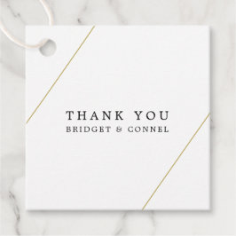 Bridget Geometric Modern Wedding Geschenkanhänger