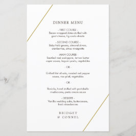 Bridget Geometric Modern Wedding Menu