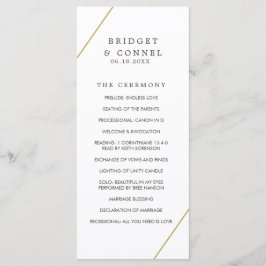Bridget Geometric Modern Wedding Programm