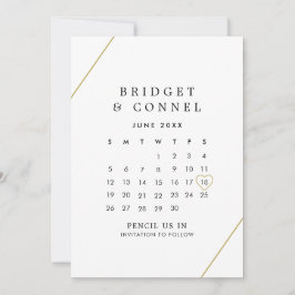 Bridget Geometric Modern Wedding Save The Date