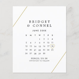 Bridget Geometric Modern Wedding speichert das Dat