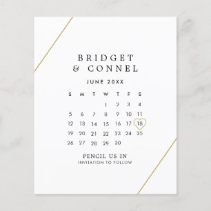 Bridget Geometric Modern Wedding speichert das Dat